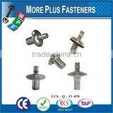 Made in Taiwan Hammer Drive Pin Rivet Aluminum Drive Rivet thumbnail-2
