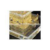 India 24K Gold Plated Crystal Golden Temple Model Sikh Religious Souvenir Gift thumbnail-4
