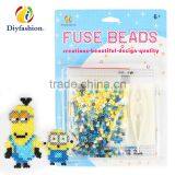 Diyfashion 5mm Hama Perler Fuse Beads Big Small Minion Set With Puzzle Iron Paper and Twezzer Hama Beads Toys for Kids 18031 thumbnail-1