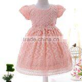 Good Quality Flower Embroidery Latest Net Designs Novel Fashion Baby Dress New Style thumbnail-3