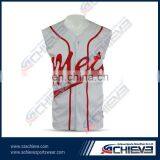 Sublimated sleeveless camo softball jersey customize