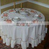 100% Pure Linen Table Cloth With Hemstitch