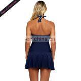 Wholesale Sexy One Piece Halter Modest Swimwear thumbnail-4
