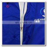 Extra Large Ripstop Polyester and PVC Long Raincoat in Blue thumbnail-5