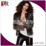 Latest Fashion Women Winter Cloth Designer Custom Sexy Lady Faux Fur Coat With Zipper thumbnail-1