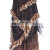Steampunk Postapocalyptic Long Layered Skirt thumbnail-3