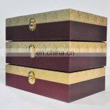 High Quality Customized Matle Buckle Wedding Gift Package Hardcover Paper Box With Gold Paper Insert thumbnail-5