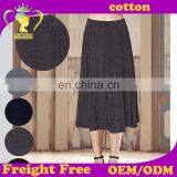 Hot Sale Casual Cotton Solid Color Maxi Skirt Latest Long Skirt Design 2016 thumbnail-1