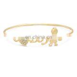 High Quantity Newborn Baby Gold Bangles Models for Promotion