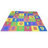 Non-toxic 12in x 12in EVA Foam Alphabets & Numbers Puzzle Mat For Kids