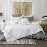 Luxury Sale White Tight Stitches 100% Polyester Woven Quilt Bedspread Set thumbnail-2