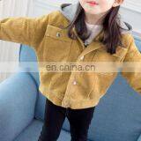 Cute Corduroy Girls Jacket Coat With Highest Quality thumbnail-3