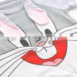 Newborn Baby Clothes Lovely Rabbit Printed Summer Cotton Short Sleeve Baby Boy Girl Romper thumbnail-4