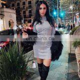 LAITE D2189 Hot Sales Comfortable Autumn&winter O-neck Bandage Casual Dresses Women Long Sleeve Bodycon Dresses thumbnail-3