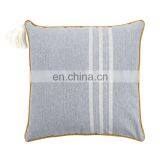 Wholesale Pillow Cover Home Decor Decorative Throw Pillowcase With White Tassel thumbnail-3