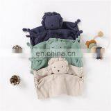 Organic Muslin Blanket Cute Knotted Lion Baby Comforter Toy thumbnail-2