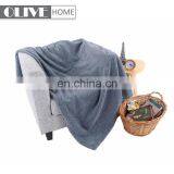 China Gold Supplier Warm Soft Plain Patchwork Suede Fleece Blanket With Sherpa Back Throw Custom Printed Sherpa Blankets thumbnail-3