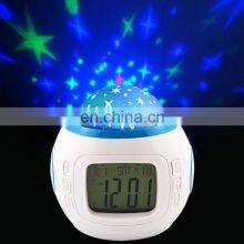 Muti-colors Digital Thermometer Led Star Sky Projector Clock