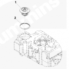 4BT/4BT3.9/6BT/6BT5.9/4D102/6D102 Thermostat Apply to Truck/excavator(3930315) thumbnail-5