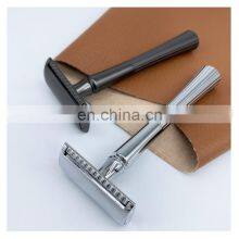 Popular Reusable Stainless Steel Shaving Safety Razor With High Quality for Men Shaving thumbnail-5