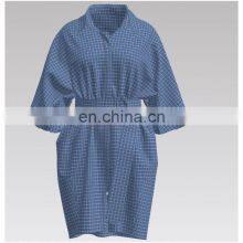 HOT SALE 2022 Fashion Check 100% Cotton High Density Yarn Dyed Fabric for Shirt thumbnail-2