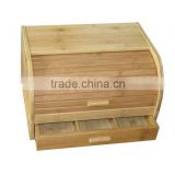 Bamboo Bread bin with cutting board