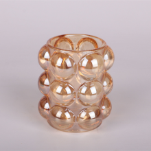 Wholesale Funny Novelty Colored Candle Holder Tumblers Bubble Decorative Tabletop Drinking Glasses thumbnail-2