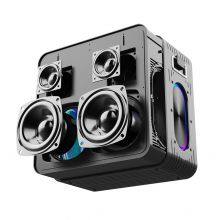 Party Dual Mic Karaoke Waterproof Speaker Stereo Party Portable Support Voice Assistant KTV Bluetooth Wireless Speaker thumbnail-6
