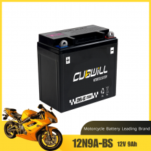 Top Rated Battery Model Lead Acid 12N9L-BS Motorcycle Battery thumbnail-1