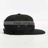Promotional Black Cotton no Logo Blank Strap Back Hat thumbnail-2