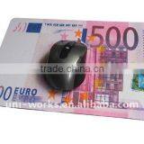 Natural Rubber Money Computer Mousepad