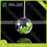 Modern Hanging Teardrop Shaped Clear Glass Vase thumbnail-1