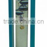 GALILEO THERMOMETER WITH BLUE WOODEN FRAME thumbnail-1