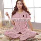 100% cotton pajamas women sleepwear factory direct sale
