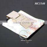 Promotional Customized Engraved Logo Zinc Alloy Metal Branded Money Clip thumbnail-2