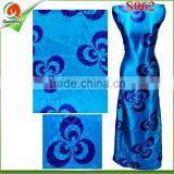 African Design Beautiful Styles Printed Silk Satin Fabric With Stones S062 thumbnail-1