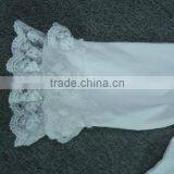 New Organic 95% Cotton 5% Spandex Best Selling Blank White Ruffles Kids t Shirt Wholesale thumbnail-2