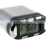 FAT monitor pedometer with digital alarm clock