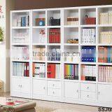 Study Room White Modern Bookcase