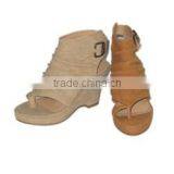 Hot Sale 2014 New Women's Summer High-helled Sandals, Deerskin Flocking Shoes thumbnail-5