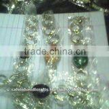 Stone Bead Brass Bracelet thumbnail-1