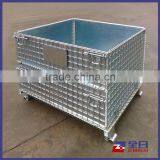 Foldable Mesh Wire Pallet With Steel Plate Cover