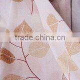 Hot Selling Yellow Leaf Print Curtain/print Window Curtains