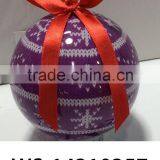 Plastic Snowflake Design Christmas Ball With Logo thumbnail-5