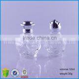 Skull Round Rose Oblate Empty E Liquid Glass Bottles 12ml With Airtingt Aluminum Cap thumbnail-3