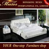 2014 New Bedroom Furniture Cheap Chinese Furniture,princess Bed White and Pink,leather Round Bed for Christmas Promotion thumbnail-1