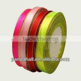 Party Christmas Decoration Wide Satin Ribbon(SRIB-D001-25mm-M2) thumbnail-1