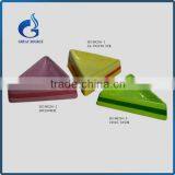 Handpaint Triangle Ceramic Dog Bowls Pet Food Bowl