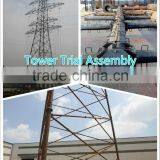 Galvanized 400KV Electric Transmission Line Tower