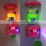 Support TF Card/USB/FM Radio Stereo Portable Despicable Me Speaker With Colorful Led